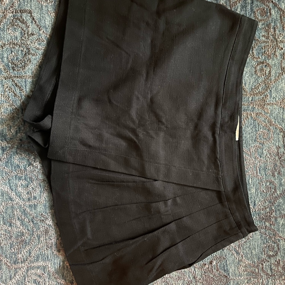 Black Pleated Mini Skirt/Short